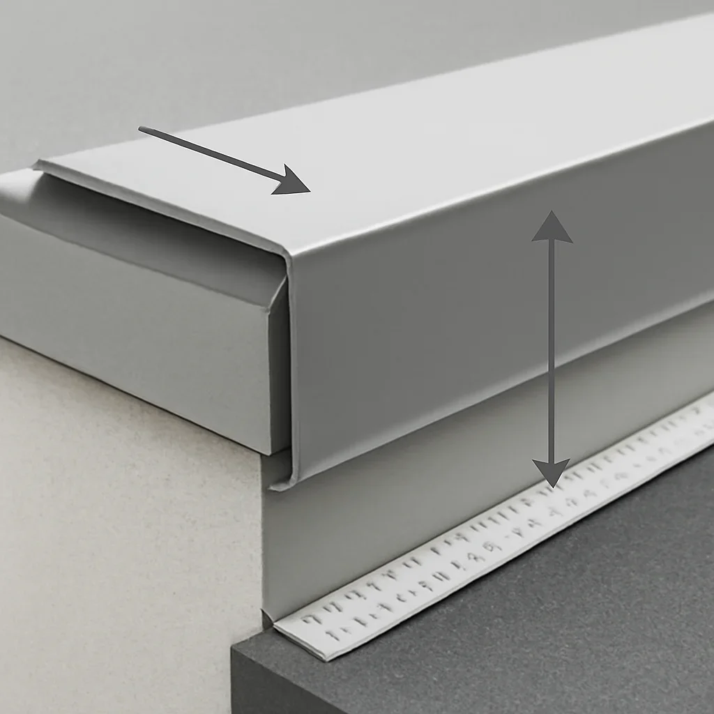 Project-ready roof metal details related to how to measure coping caps for fabrication