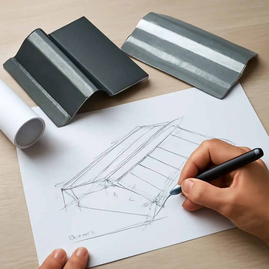 Supporting visual for how to order custom roof metals without delays