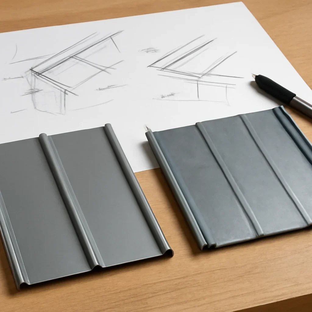 Supporting visual for shop-fabricated vs field-fabricated sheet metal