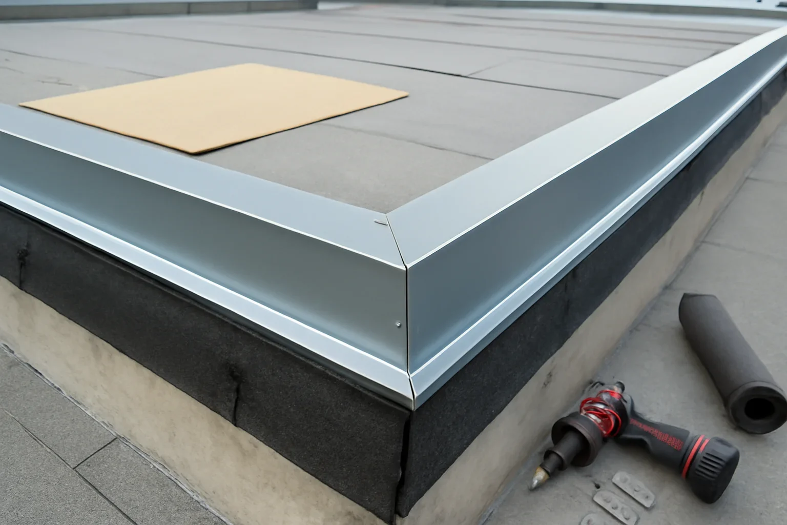 Representative project scene for commercial roof edge replacement