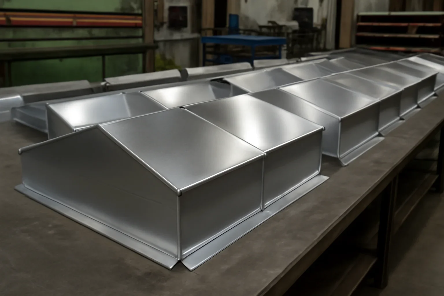 Coping Caps fabricated for a commercial roofing project