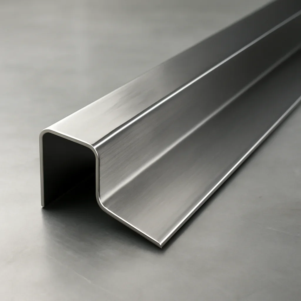 Close view of custom trim profile and finish quality