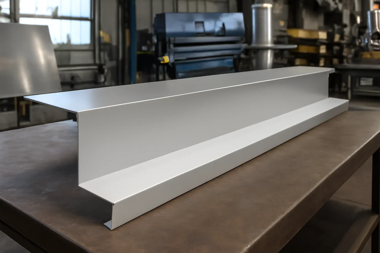 Fascia fabricated for a commercial roofing project