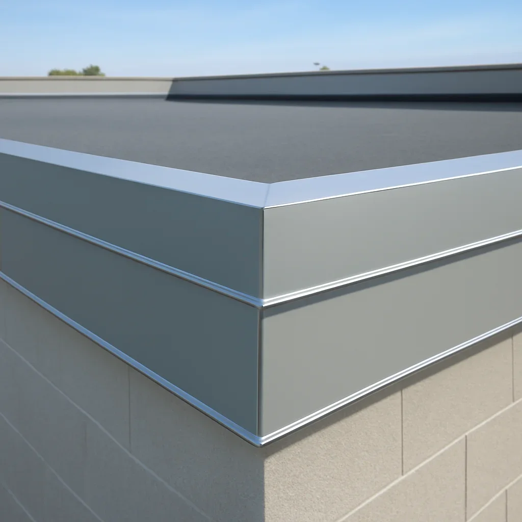 Fast Turnaround Fabrication installed as part of a finished roof edge condition