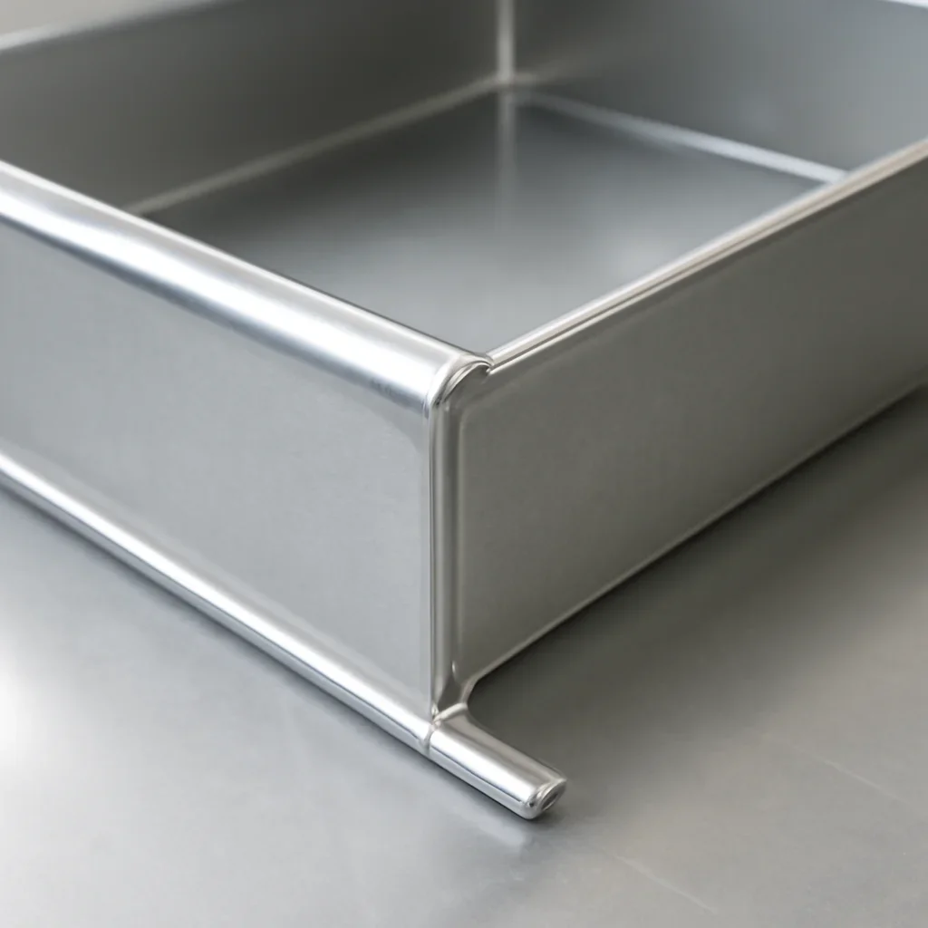 Close view of roof curbs profile and finish quality