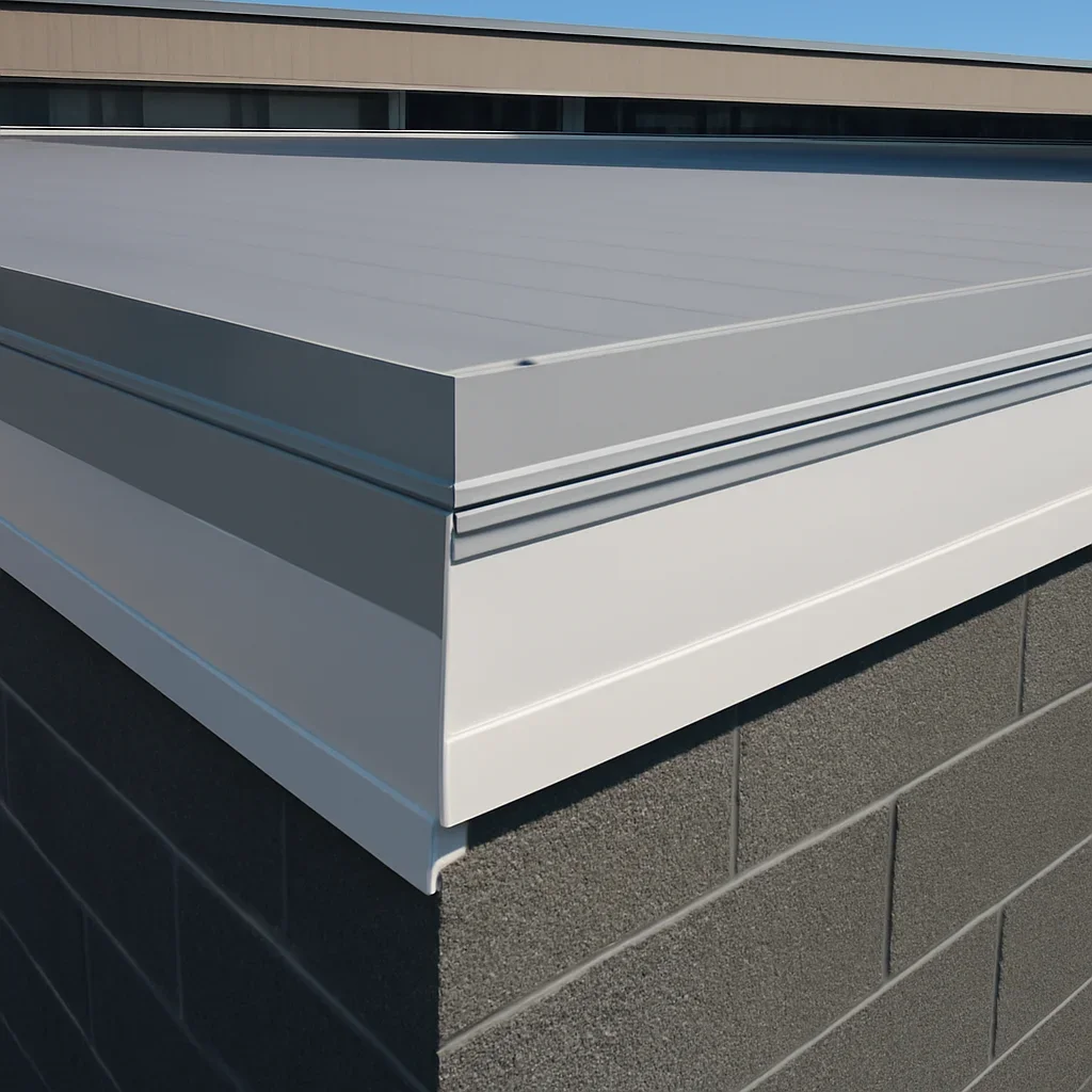 Shop Drawings & Submittals installed as part of a finished roof edge condition
