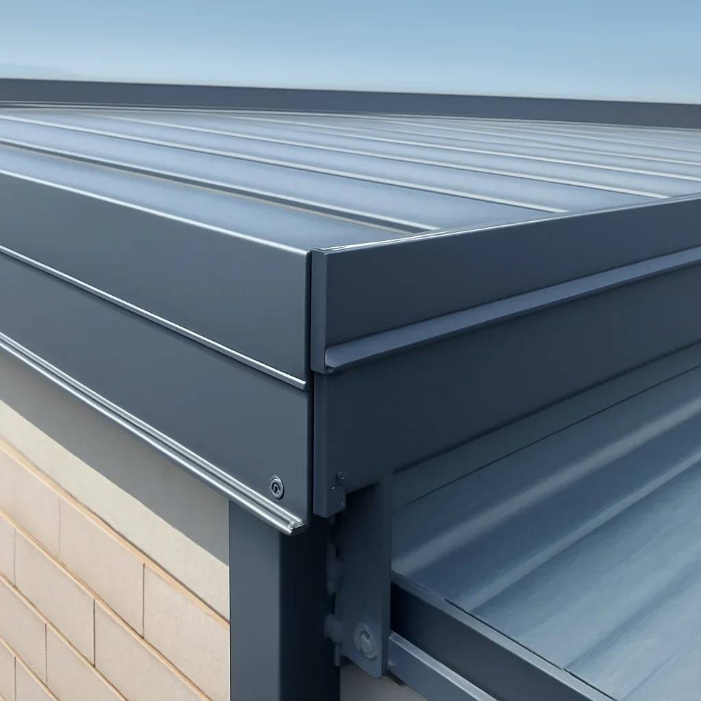 Welding & Assembly installed as part of a finished roof edge condition