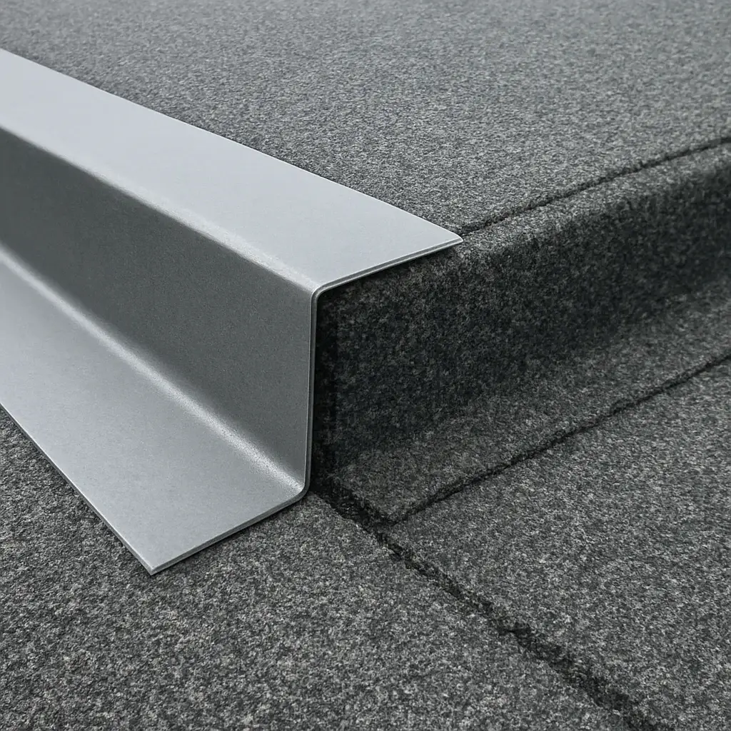 Installed metal detail for a modified bitumen roof systems project