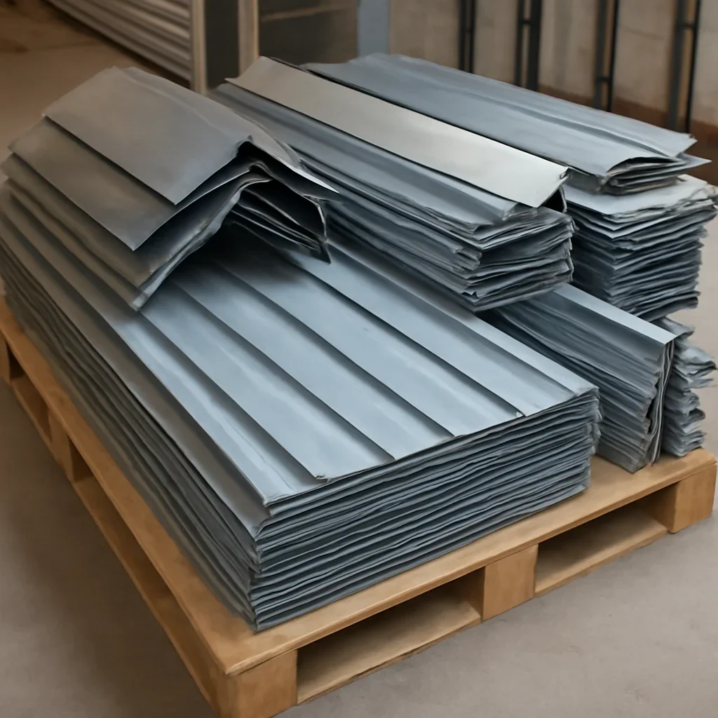 Fabricated roof metal package prepared for new construction roof metals